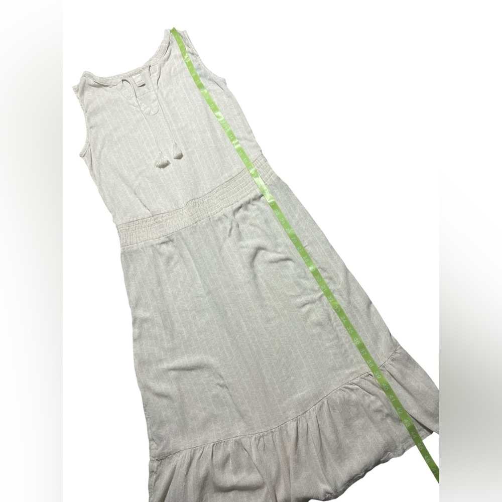 Ladies Prana Flowy Ruffled Sleeveless Maxi Dress Size Small - Picture 6 of 6